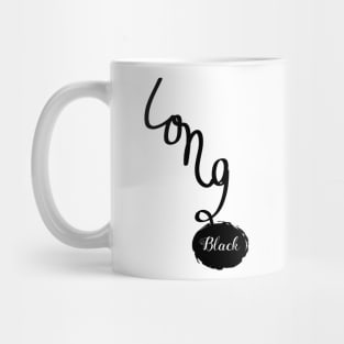 Long Black Mug